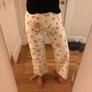 Reformation Fawcett Denim Jeans Dazed White